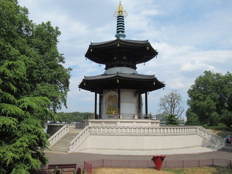 London Peace Pagoda. Click for full size. London Peace Pagoda image. Click for full size.