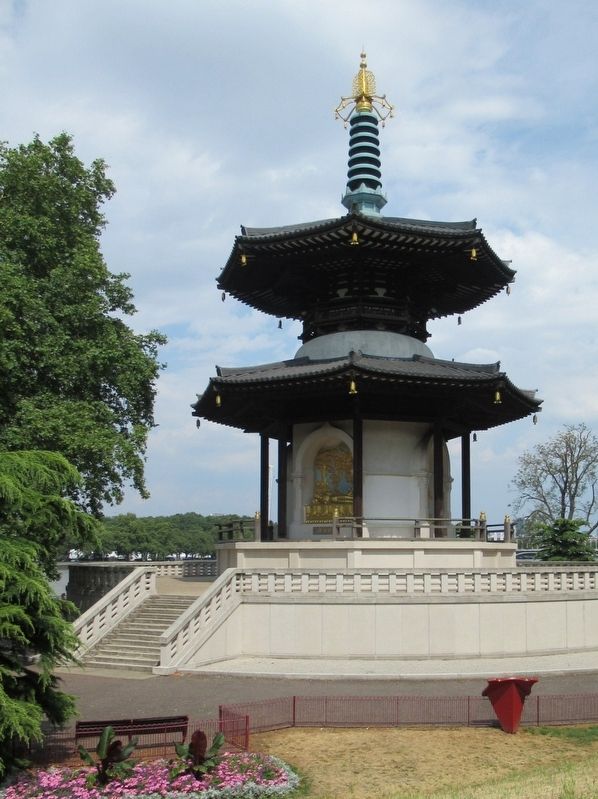 London Peace Pagoda. Click for full size. London Peace Pagoda image. Click for full size.