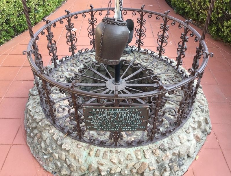 Sister Elsie’s Well and Marker. Click for full size. Sister Elsie’s Well and Marker image. Click for full size.