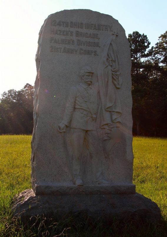 124th Ohio Infantry Marker. Click for full size. 124th Ohio Infantry Marker image. Click for full size.