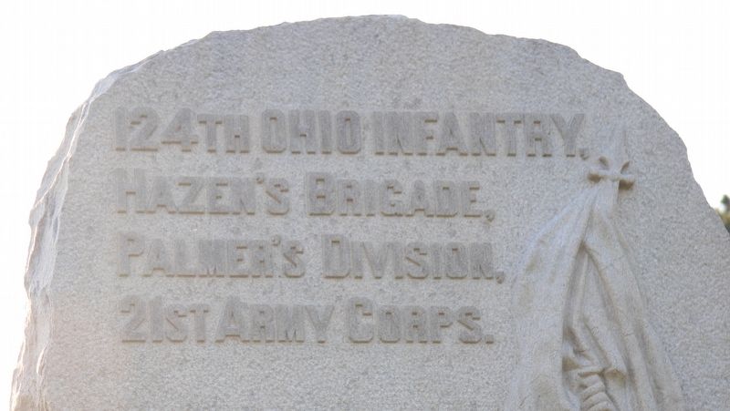 124th Ohio Infantry Marker. Click for full size. 124th Ohio Infantry Marker image. Click for full size.