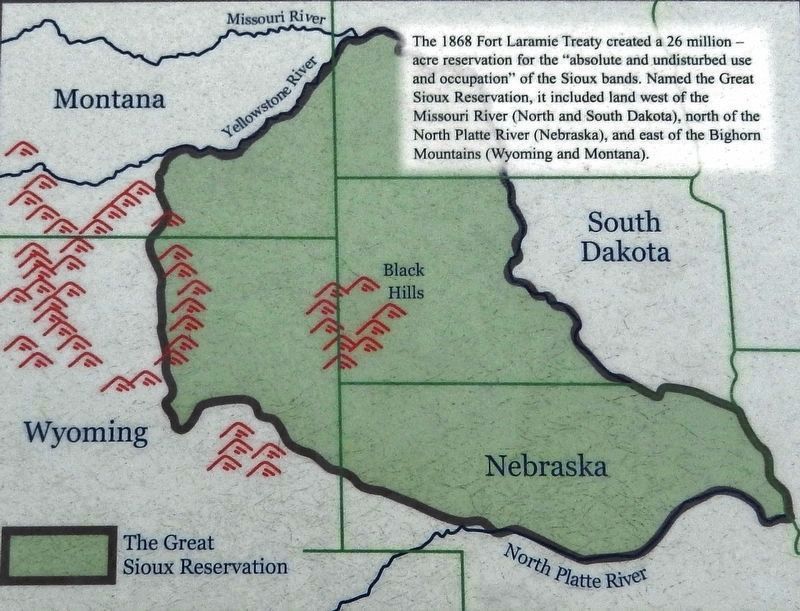 Marker detail: The Great Sioux Reservation image. Click for full size.