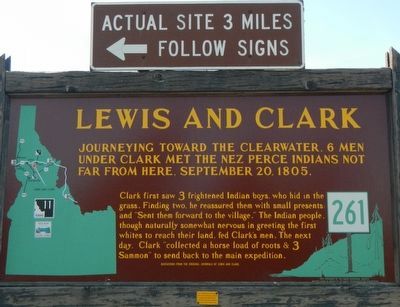 Lewis and Clark Marker. Click for full size. Lewis and Clark Marker image. Click for full size.