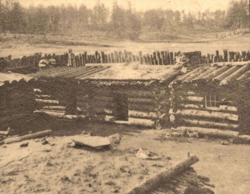 Marker detail: The Gordon Stockade image. Click for full size.