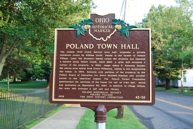 Poland Town Hall Marker image. Click for full size.