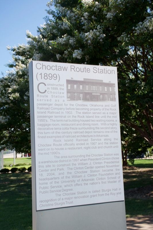 Choctaw Route Station Marker image. Click for full size.