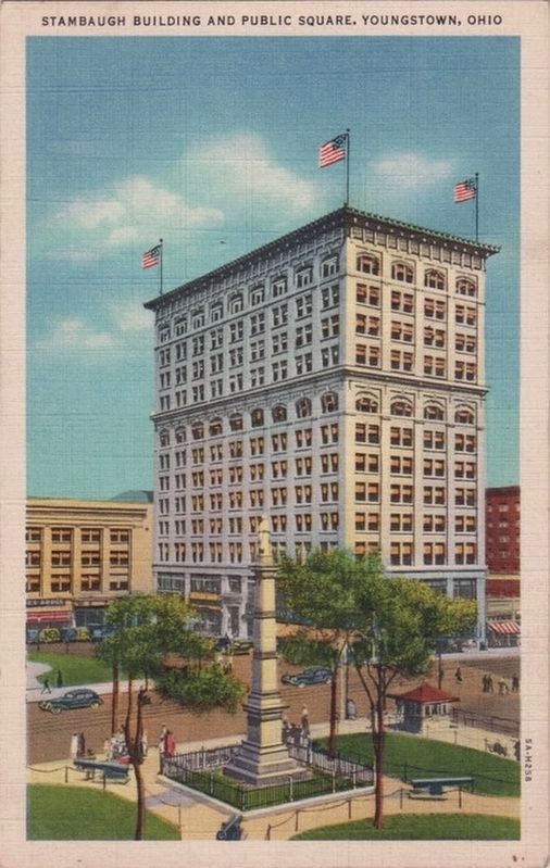 Stambaugh Building and Public Square, Youngstown, Ohio image. Click for full size.