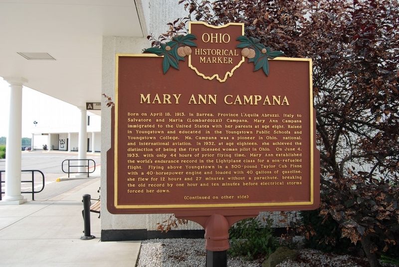 Mary Ann Campana Marker. Click for full size. Mary Ann Campana Marker image. Click for full size.