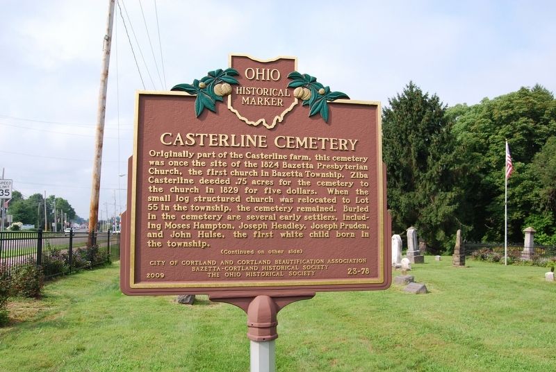 Casterline Cemetery Marker image. Click for full size.