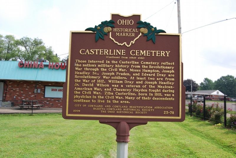 Casterline Cemetery Marker image. Click for full size.