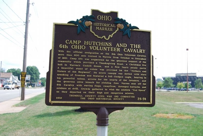 Camp Hutchins and the 6th Ohio Volunteer Cavalry Marker image. Click for full size.