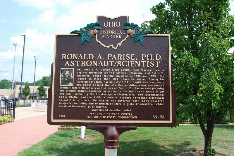 Ronald A. Parise, Ph.D., Astronaut / Scientist Marker. Click for full size. Ronald A. Parise, Ph.D., Astronaut / Scientist Marker image. Click for full size.
