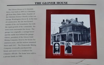 The Glover House Marker image. Click for full size.