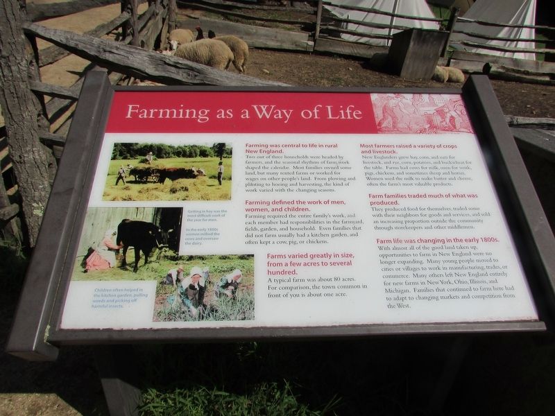 Farming as a Way of Life Marker image. Click for full size.