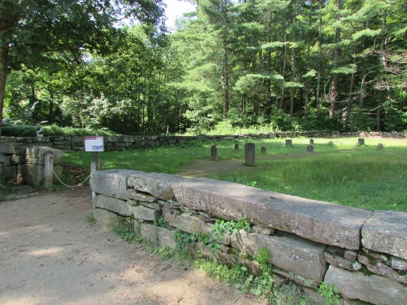Marker in Sturbridge Village. Click for full size. Marker in Sturbridge Village image. Click for full size.