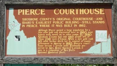 Pierce Courthouse Marker. Click for full size. Pierce Courthouse Marker image. Click for full size.
