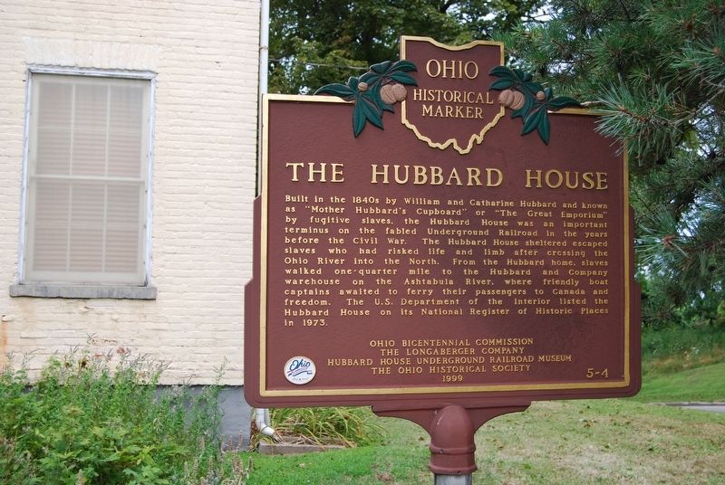 The Hubbard House Marker image. Click for full size.