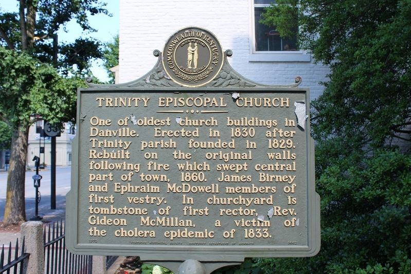 Trinity Episcopal Church Marker. Click for full size. Trinity Episcopal Church Marker image. Click for full size.