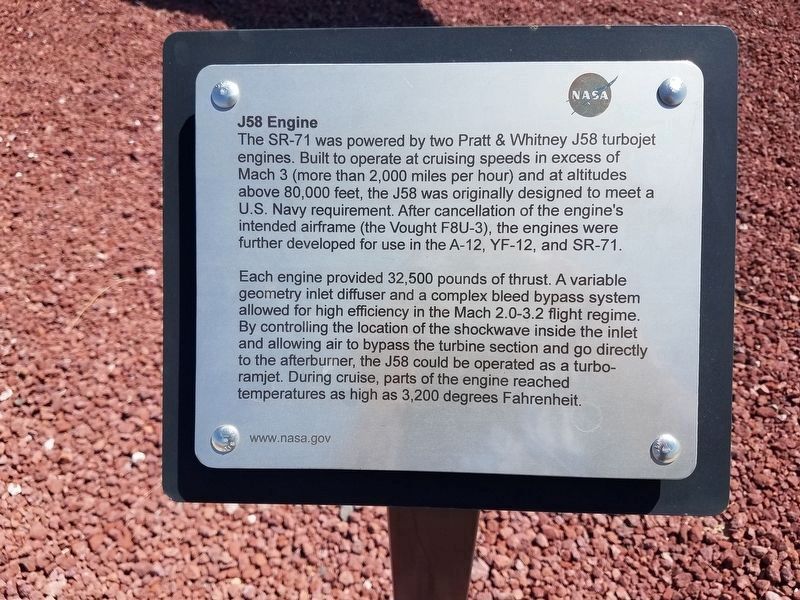 J58 Engine Marker image. Click for full size.