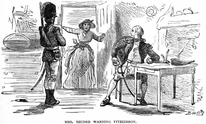 Mrs. Secord Warning Fitzgibbon. Click for full size. Mrs. Secord Warning Fitzgibbon image. Click for full size.