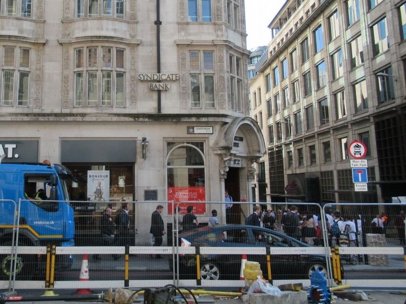 St. Leonard Eastcheap Marker. Click for full size. St. Leonard Eastcheap Marker image. Click for full size.