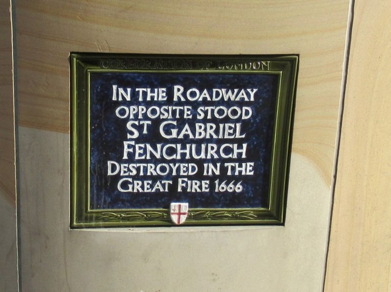 St Gabriel Fenchirch Marker image. Click for full size.