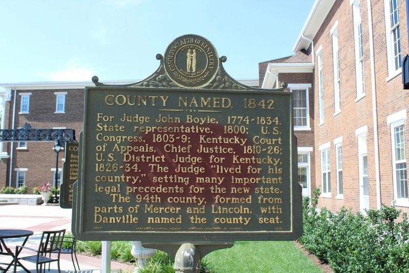 County Named, 1842 Marker. Click for full size. County Named, 1842 Marker image. Click for full size.
