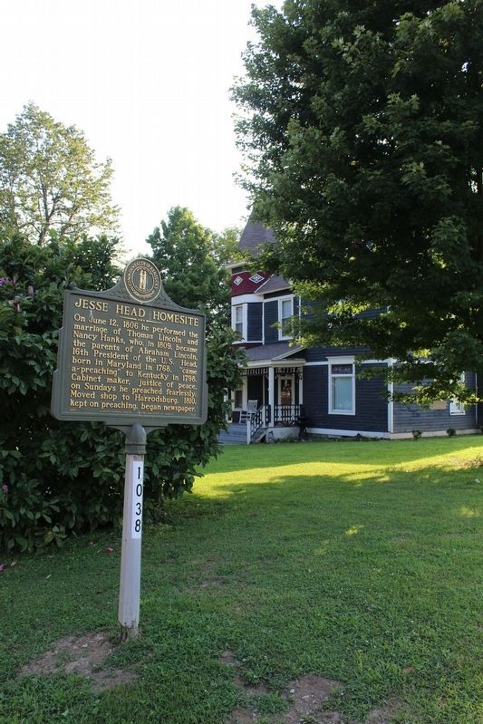 Jesse Head Homesite Marker. Click for full size. Jesse Head Homesite Marker image. Click for full size.