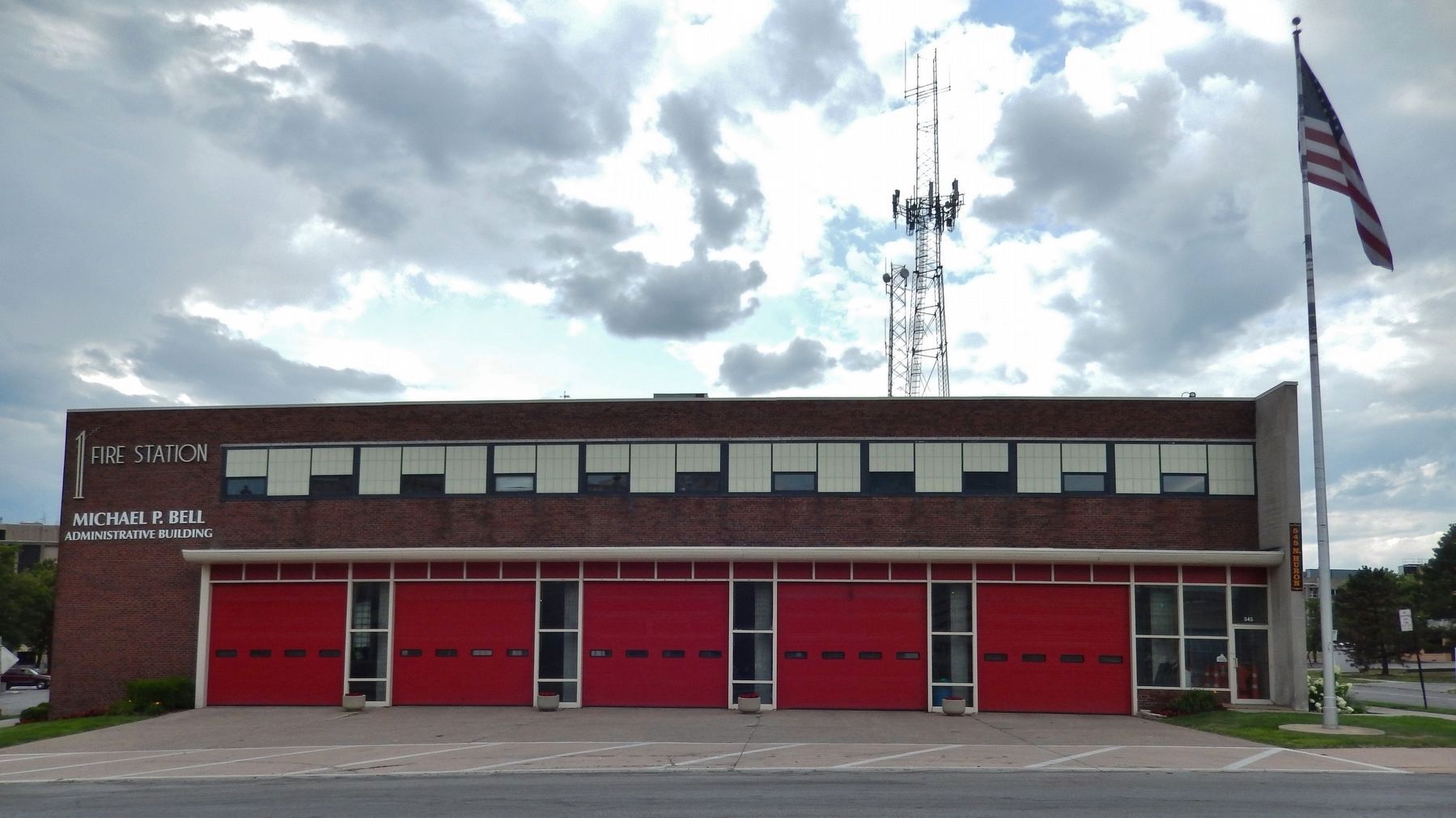 Toledo Fire Station 1 (<i>located on North Huron Street, just northwest of marker</i>) image. Click for full size.