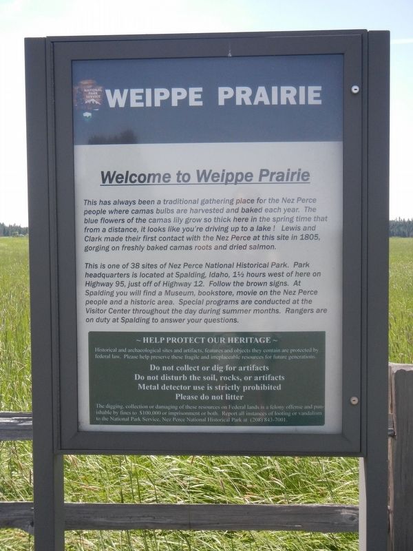 Weippe Prairie Marker image. Click for full size.