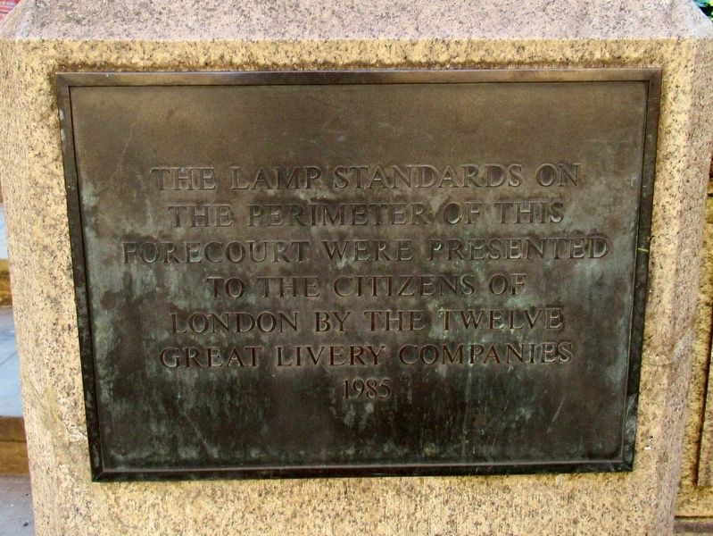 Royal Exchange Forecourt Marker. Click for full size. Royal Exchange Forecourt Marker image. Click for full size.