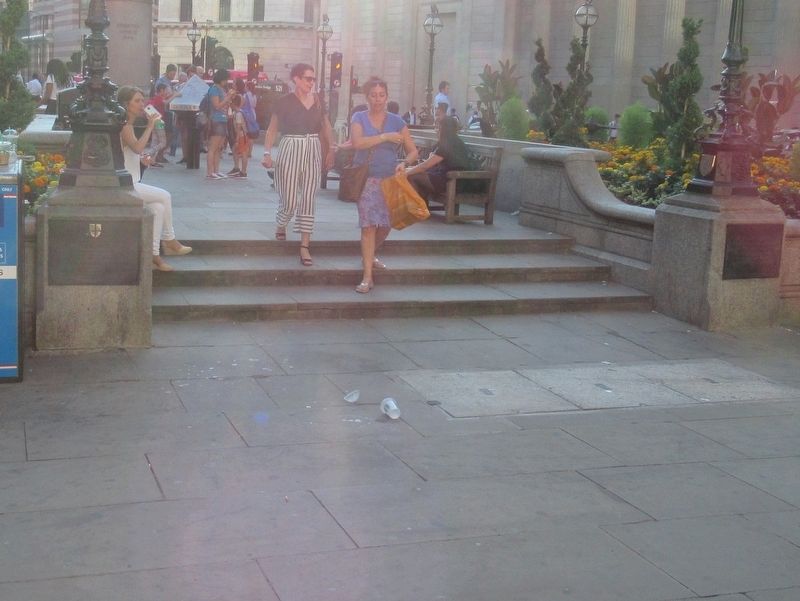 Royal Exchange Forecourt Markers. Click for full size. Royal Exchange Forecourt Markers image. Click for full size.