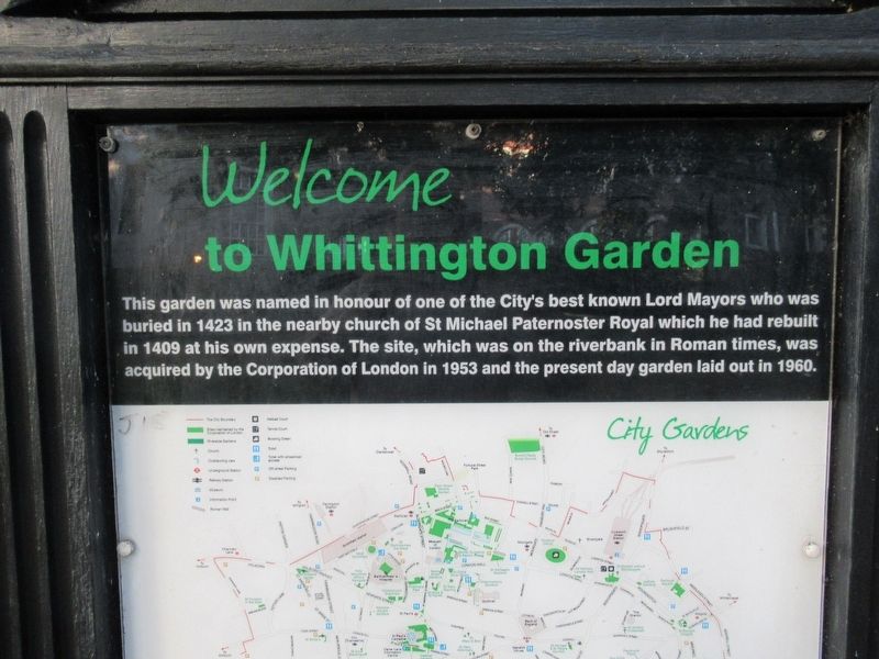 Whittington Garden Marker image. Click for full size.