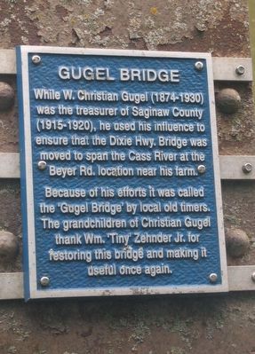 Gugel Bridge Marker image. Click for full size.