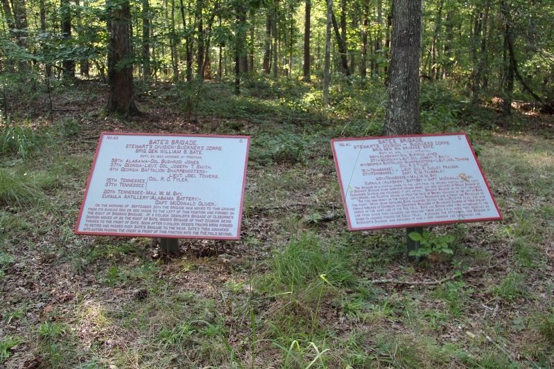 Bate's Brigade Marker. Click for full size. Bate's Brigade Marker image. Click for full size.