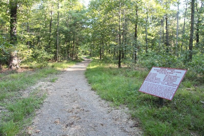 Wood's Brigade Marker. Click for full size. Wood's Brigade Marker image. Click for full size.