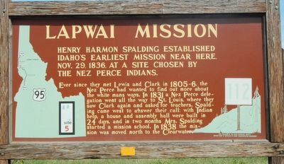Lapwai Mission Marker image. Click for full size.