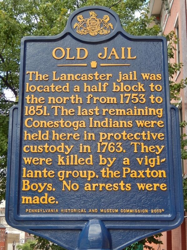 Old Jail Marker image. Click for full size.