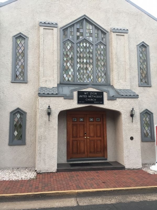 Mt. Zion United Methodist Church Entrance image. Click for full size.