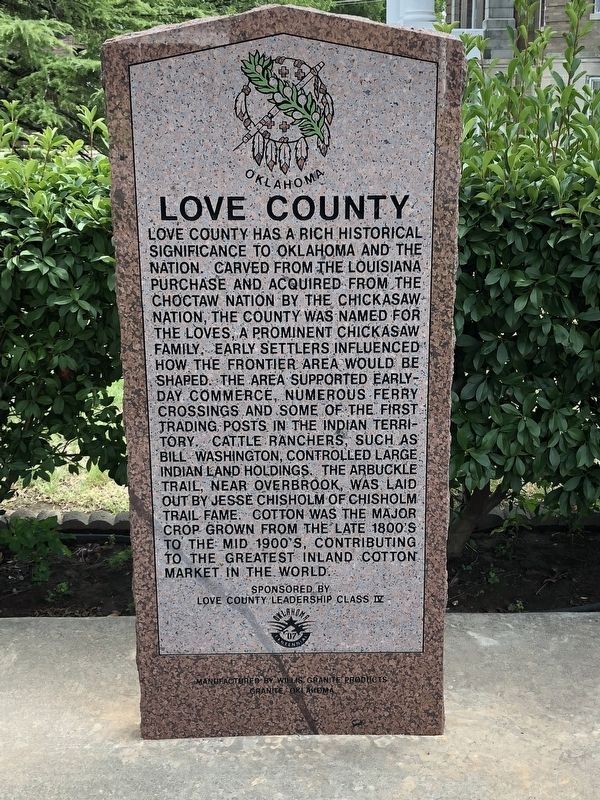 Love County Marker image. Click for full size.