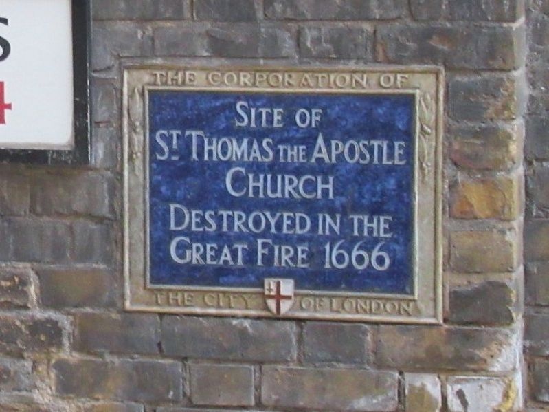 St. Thomas the Apostle Church Marker image. Click for full size.