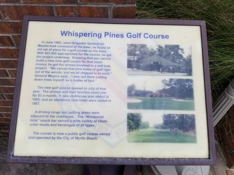 Whispering Pines Golf Course Marker image. Click for full size.