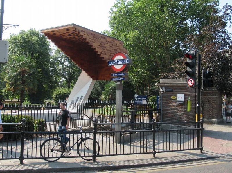 Bethnal Green Tube Station. Click for full size. Bethnal Green Tube Station image. Click for full size.