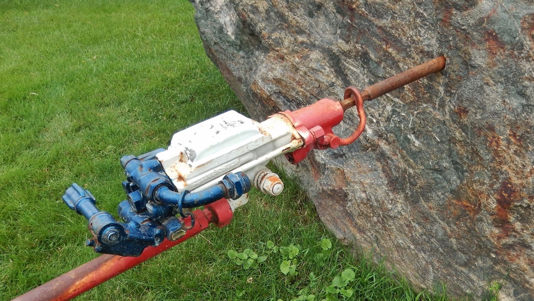 Pneumatic Rock "Jackleg" Drill image. Click for full size.