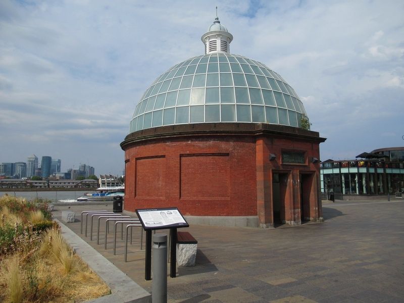 Greenwich Foot Tunnel Marker image. Click for full size.