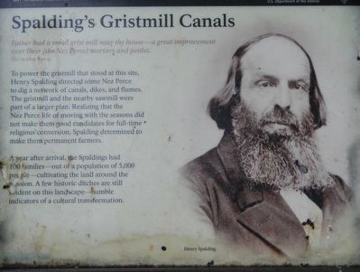Spaldings Gristmill Canals Marker image. Click for full size.