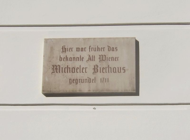 Das Michaeler Bierhaus Marker image. Click for full size.