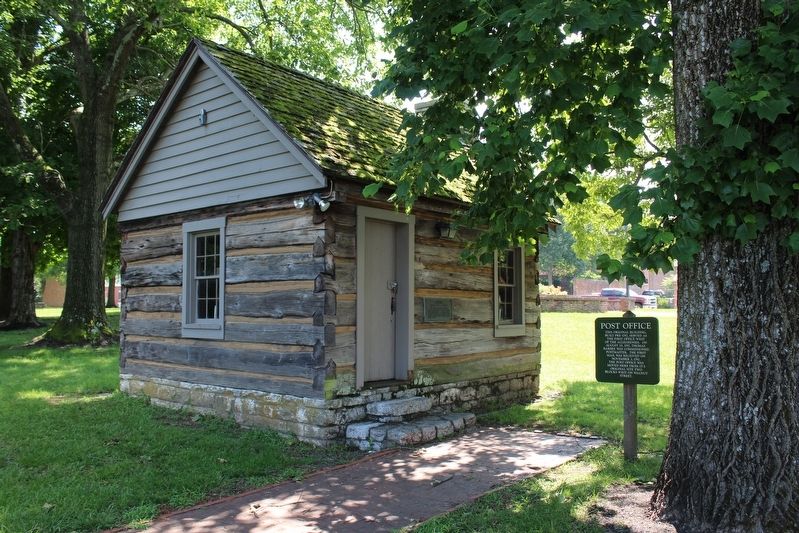 First Post Office Marker. Click for full size. First Post Office Marker image. Click for full size.