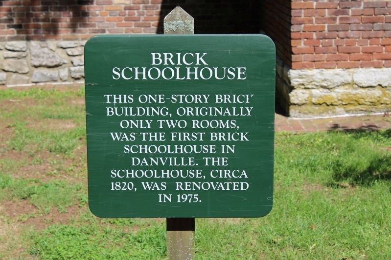Brick Schoolhouse Marker image. Click for full size.