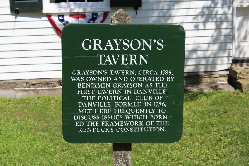 Grayson’s Tavern Marker. Click for full size. Grayson’s Tavern Marker image. Click for full size.
